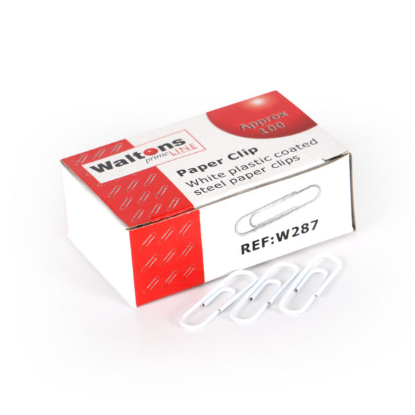 Get a quote Plastic Coated Paper Clips White Business
